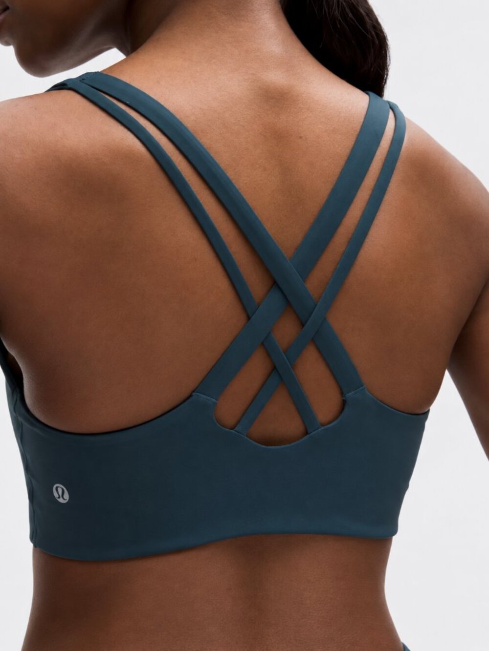 NWOT Lululemon Energy Bra Medium Support, B-D Cups *Evolve Indochine Blue